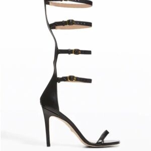 Stuart Weitzman Nudist Curve Gladiator Multi Strap Sandals